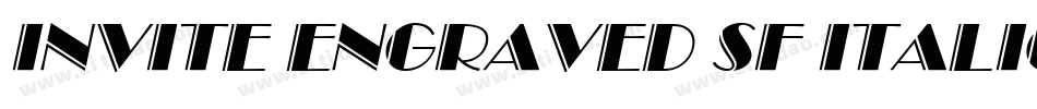 Invite Engraved SF Italic字体转换